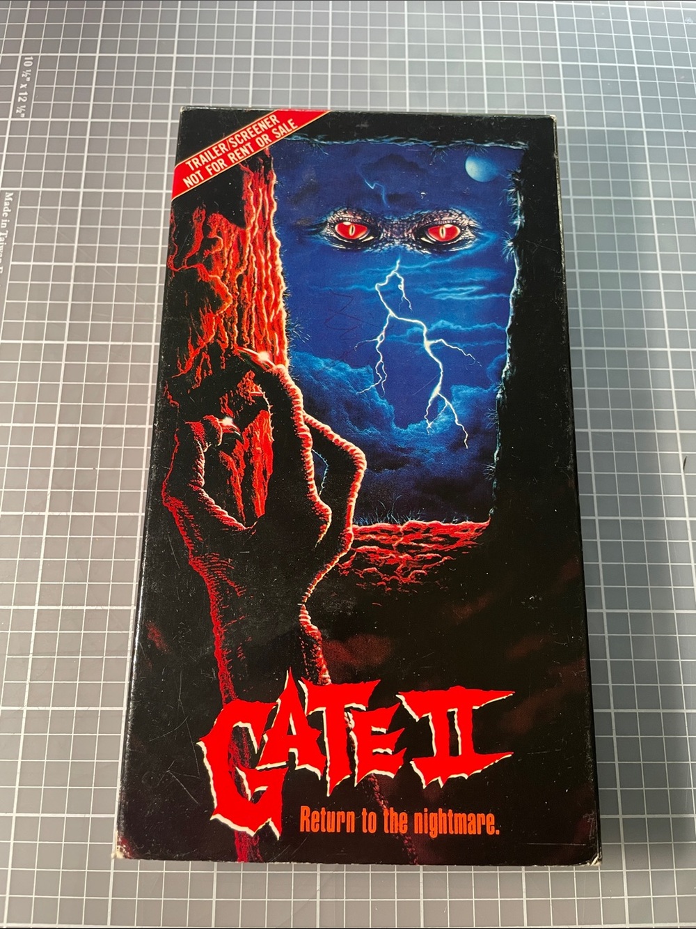 VTG 1992 promo / screener copy of Gate 2 Return to the Nightmare VHS